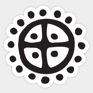 Sun Wheel | Prehistoric Norse Art Sticker